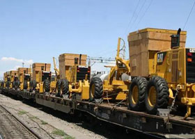 长沙挖掘机出口巴扎伊哈站铁路案例