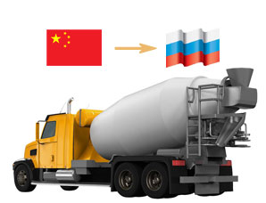 中国出口搅拌机到俄罗斯