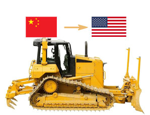中国出口推土机到美国