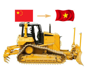 中国出口推土机到越南