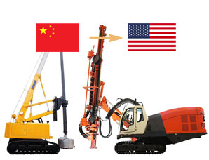 中国出口凿岩机到美国