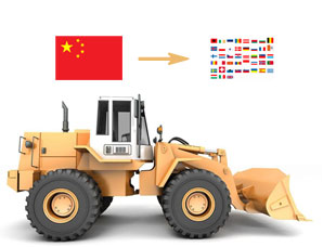中国出口装载机到欧洲