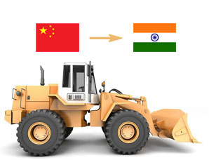 中国出口装载机到印度